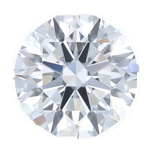 1.22 ct round lab-grown diamond, D color, VS1 clarity, IGI certified, still from its 360° video