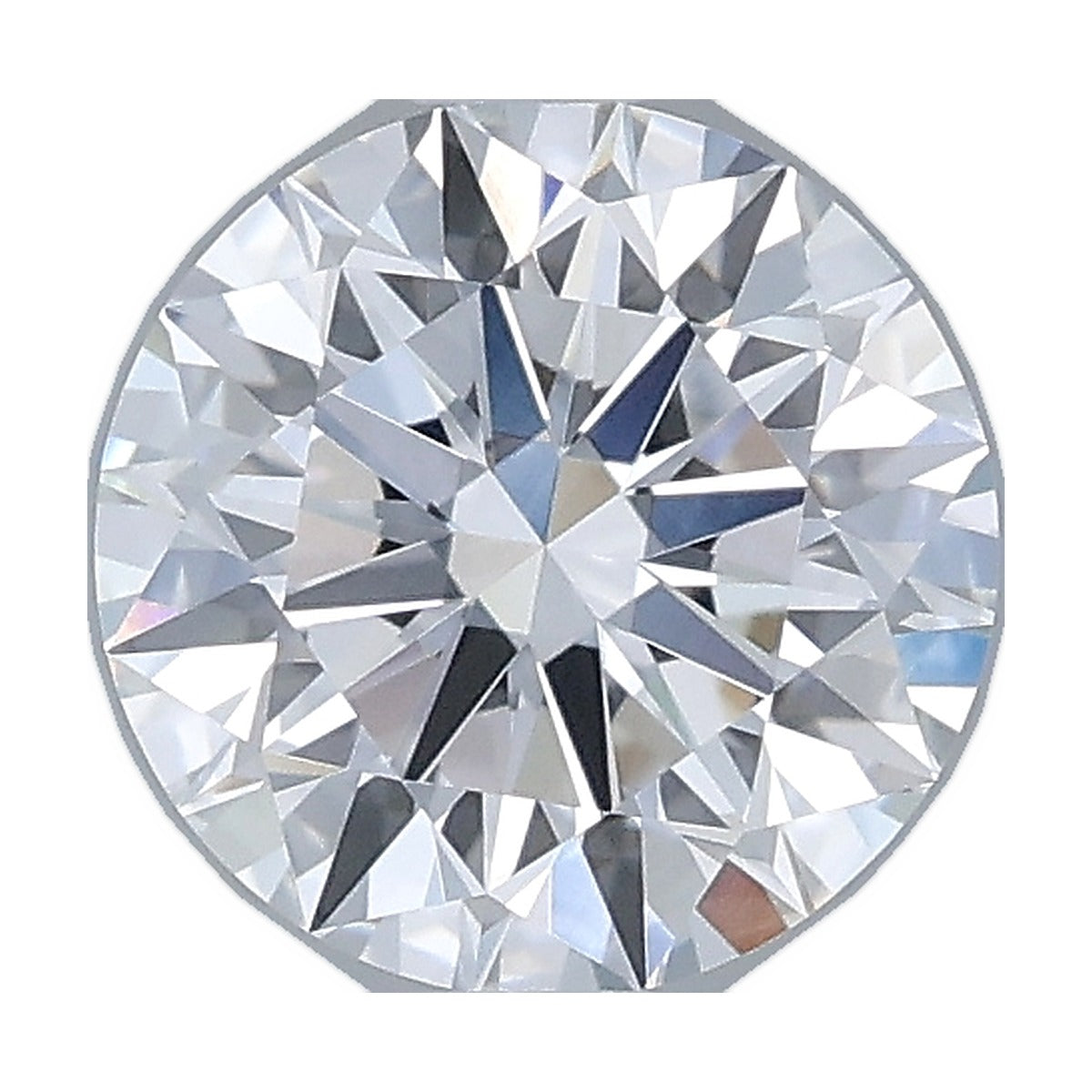 1.22 ct round lab-grown diamond, D color, VVS1 clarity, IGI certified, still from its 360° video