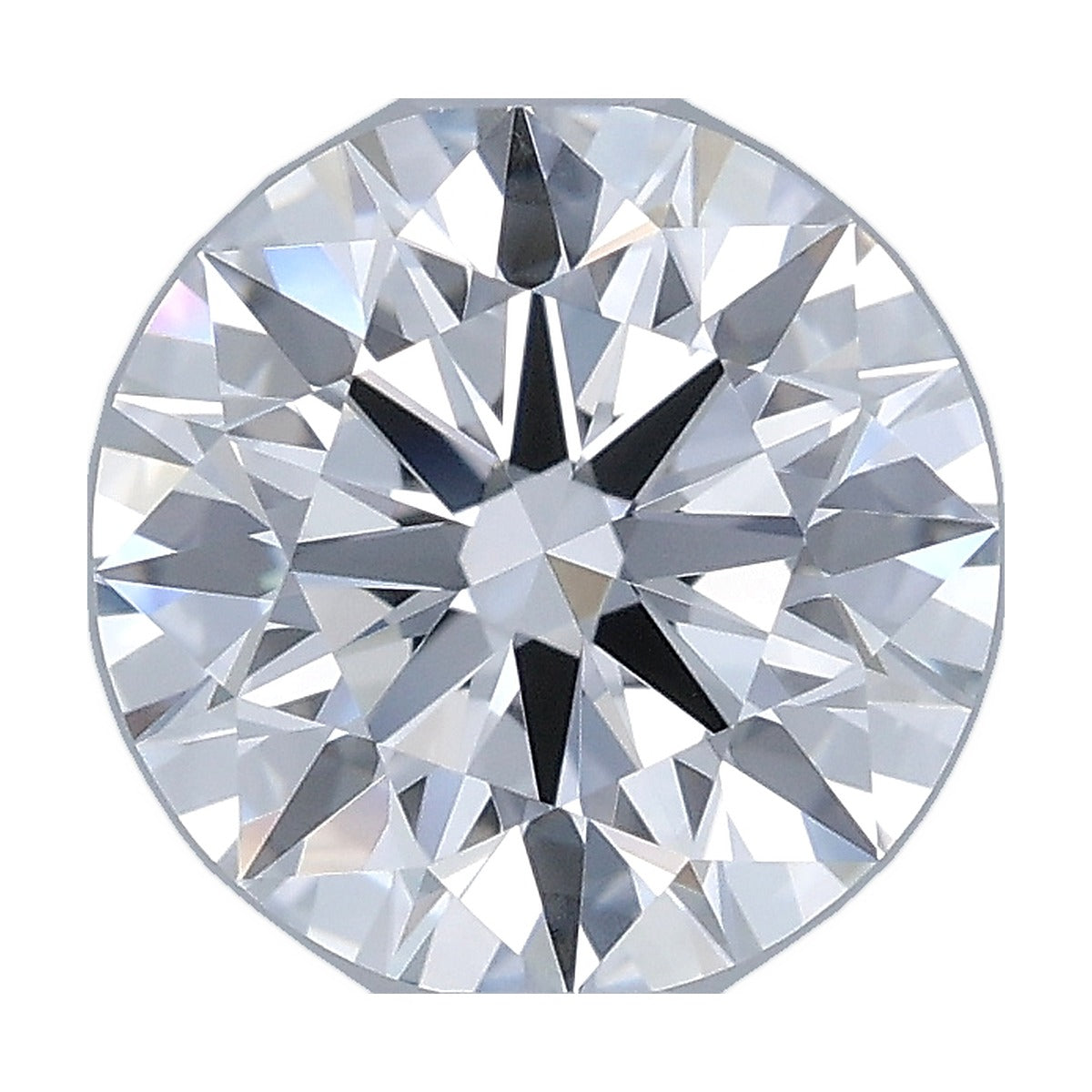 1.22 ct round lab-grown diamond, D color, VVS2 clarity, IGI certified, still from its 360° video