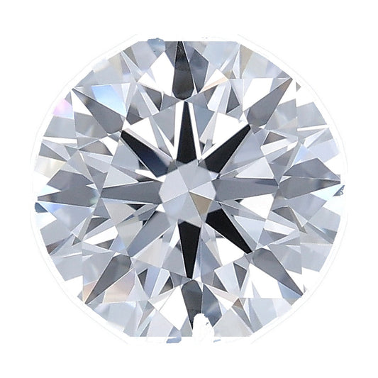 1.22 ct round lab-grown diamond, D color, VVS2 clarity, IGI certified, still from its 360° video