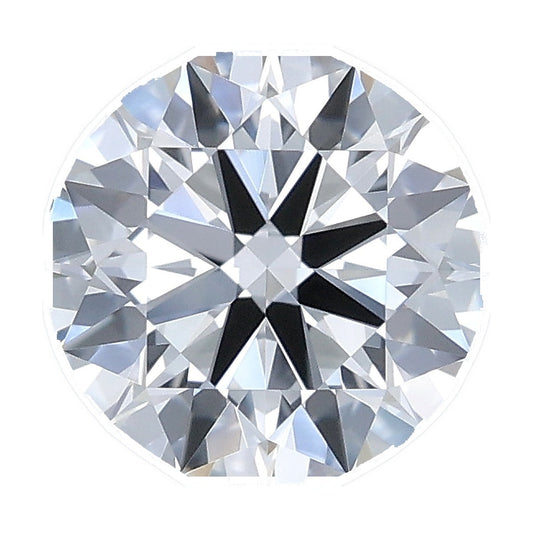 1.22 ct round lab-grown diamond, D color, VVS2 clarity, IGI certified, still from its 360° video