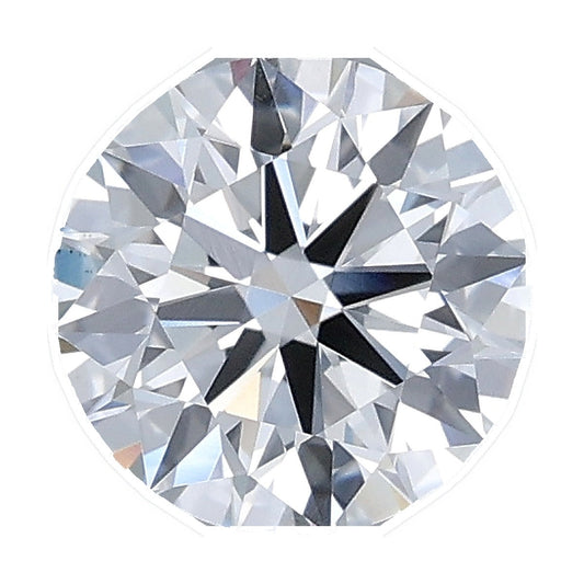 1.22 ct round lab-grown diamond, E color, VS1 clarity, IGI certified, still from its 360° video