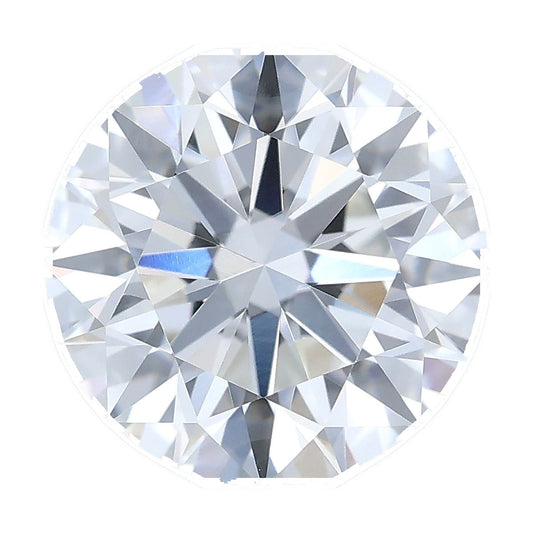 1.22 ct round lab-grown diamond, F color, VVS2 clarity, IGI certified, still from its 360° video