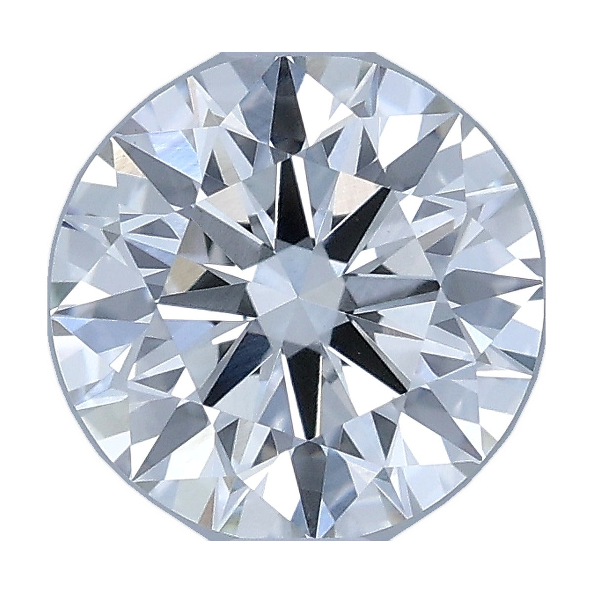 1.22 ct round lab-grown diamond, G color, VVS2 clarity, IGI certified, still from its 360° video