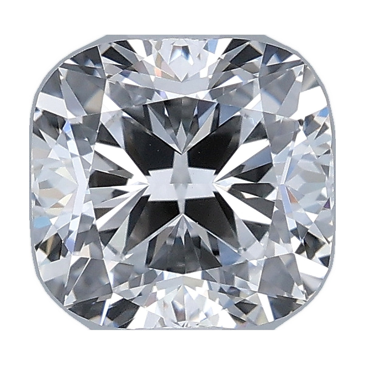 1.23 ct cushion lab-grown diamond, D color, VVS2 clarity, IGI certified, still from its 360° video