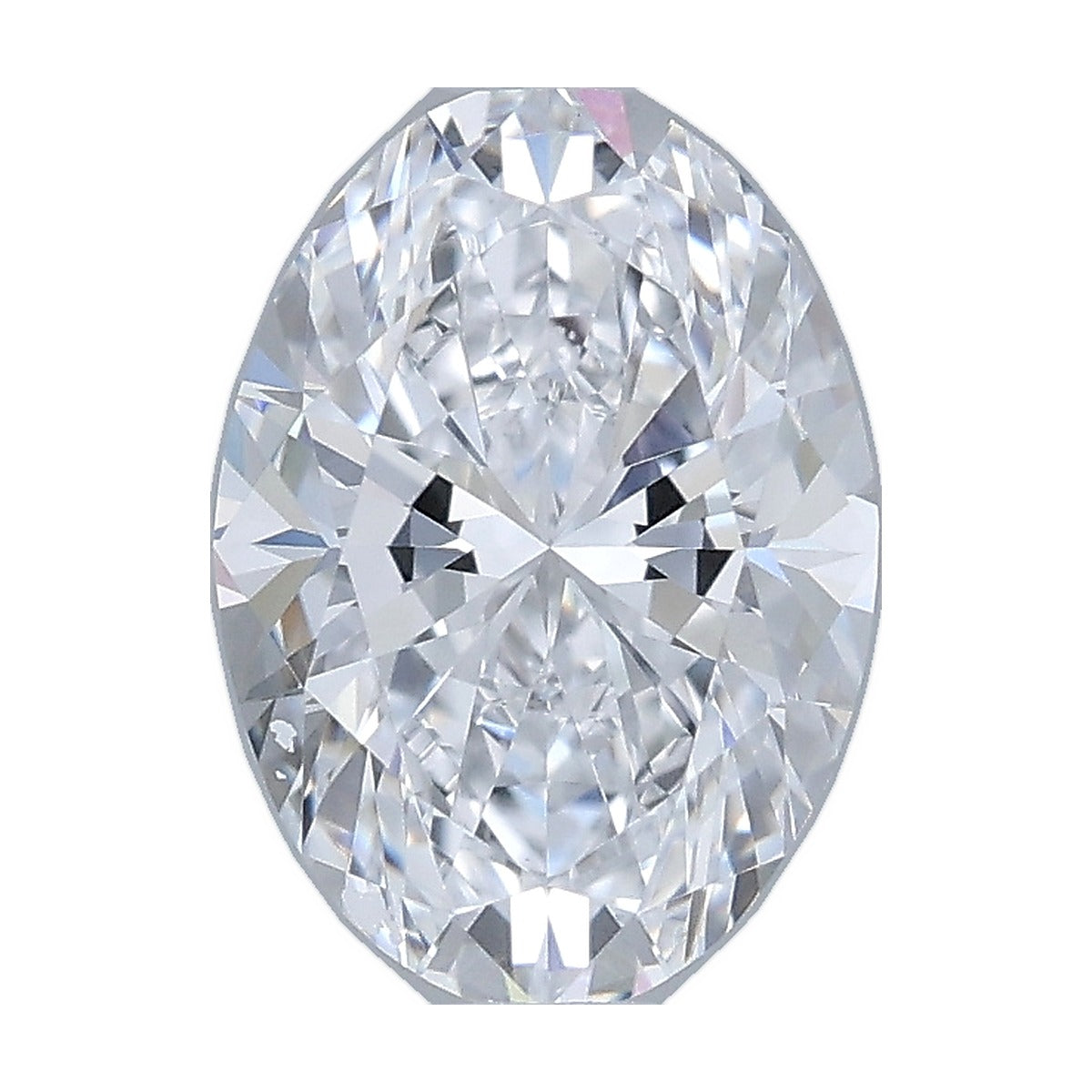 1.23 ct oval lab-grown diamond, D color, VVS2 clarity, IGI certified, still from its 360° video