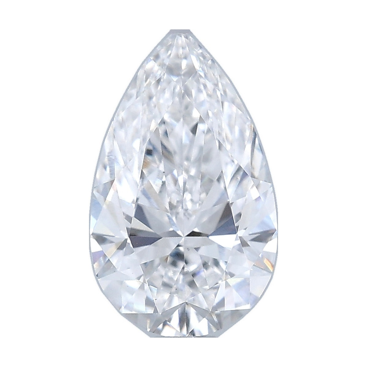 1.23 ct pear lab-grown diamond, D color, VS1 clarity, IGI certified, still from its 360° video