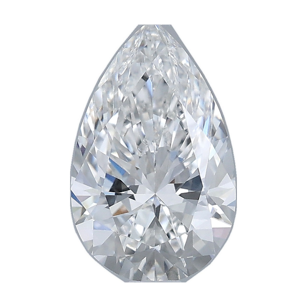 1.23 ct pear lab-grown diamond, F color, VVS1 clarity, IGI certified, still from its 360° video