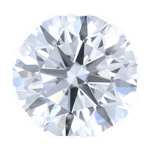 1.23 ct round lab-grown diamond, D color, VS1 clarity, IGI certified, still from its 360° video