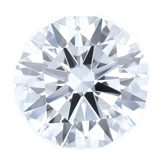1.23 ct round lab-grown diamond, D color, VVS2 clarity, IGI certified, still from its 360° video