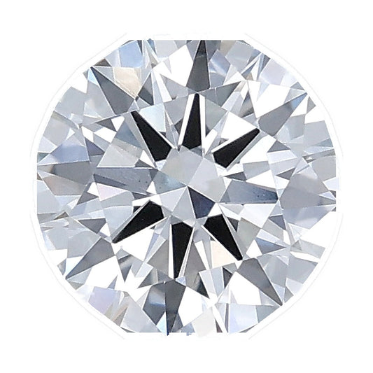 1.23 ct round lab-grown diamond, E color, VS1 clarity, IGI certified, still from its 360° video