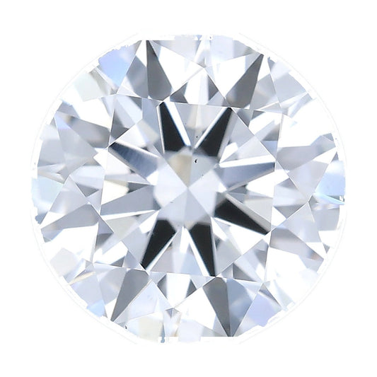 1.23 ct round lab-grown diamond, E color, VS1 clarity, IGI certified, still from its 360° video