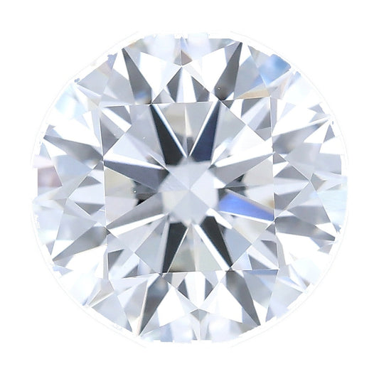 1.23 ct round lab-grown diamond, E color, VS1 clarity, IGI certified, still from its 360° video