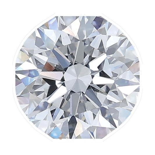1.23 ct round lab-grown diamond, E color, VS1 clarity, IGI certified, still from its 360° video
