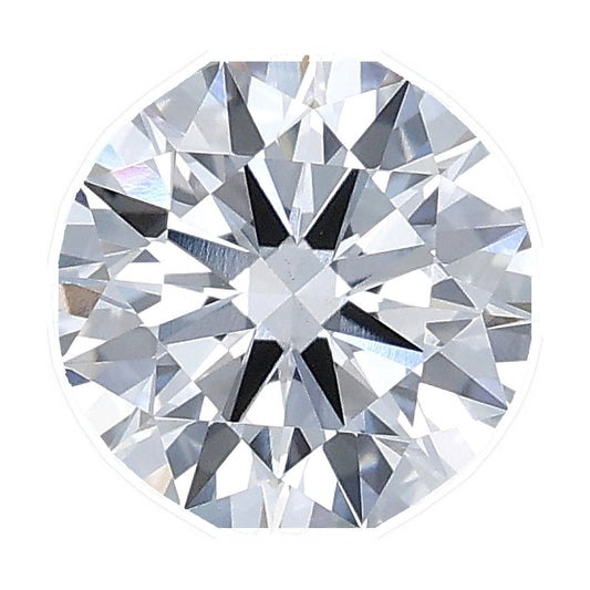 1.23 ct round lab-grown diamond, E color, VS1 clarity, IGI certified, still from its 360° video
