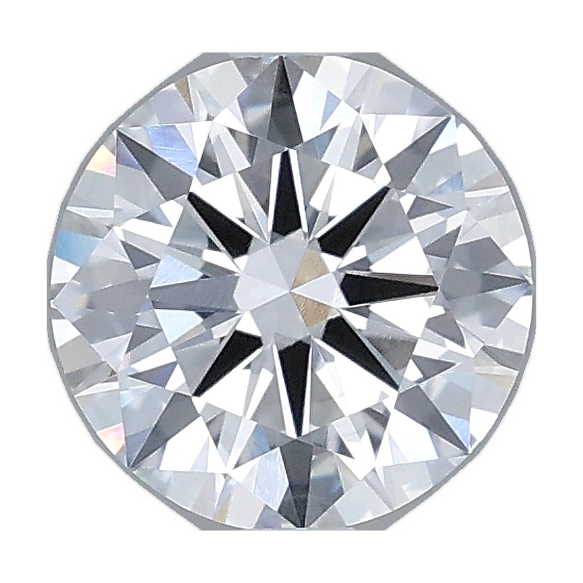 1.23 ct round lab-grown diamond, E color, VS1 clarity, IGI certified, still from its 360° video
