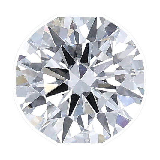 1.23 ct round lab-grown diamond, E color, VS1 clarity, IGI certified, still from its 360° video