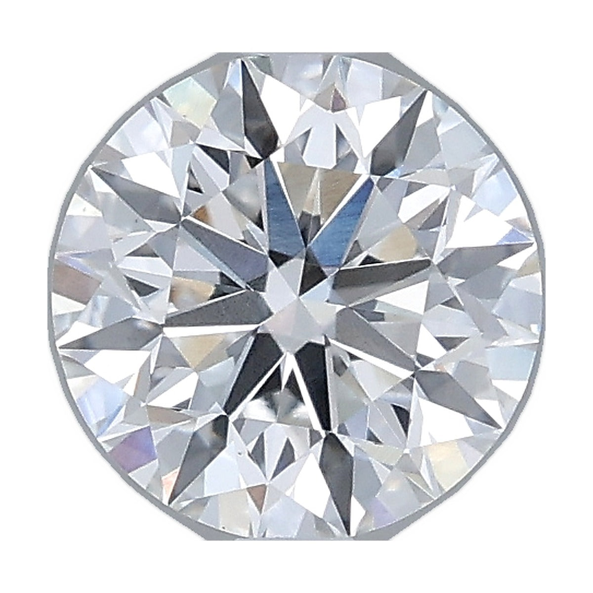 1.23 ct round lab-grown diamond, E color, VS1 clarity, IGI certified, still from its 360° video