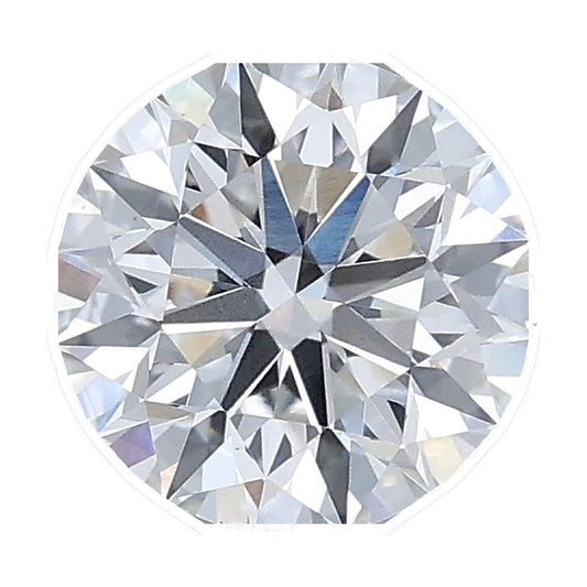 1.23 ct round lab-grown diamond, E color, VS1 clarity, IGI certified, still from its 360° video