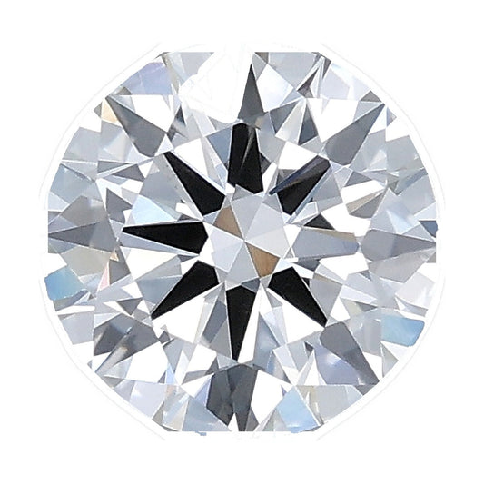 1.23 ct round lab-grown diamond, F color, VS1 clarity, IGI certified, still from its 360° video