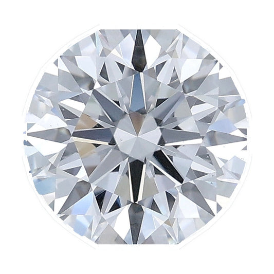 1.24 ct round lab-grown diamond, D color, VS2 clarity, IGI certified, still from its 360° video