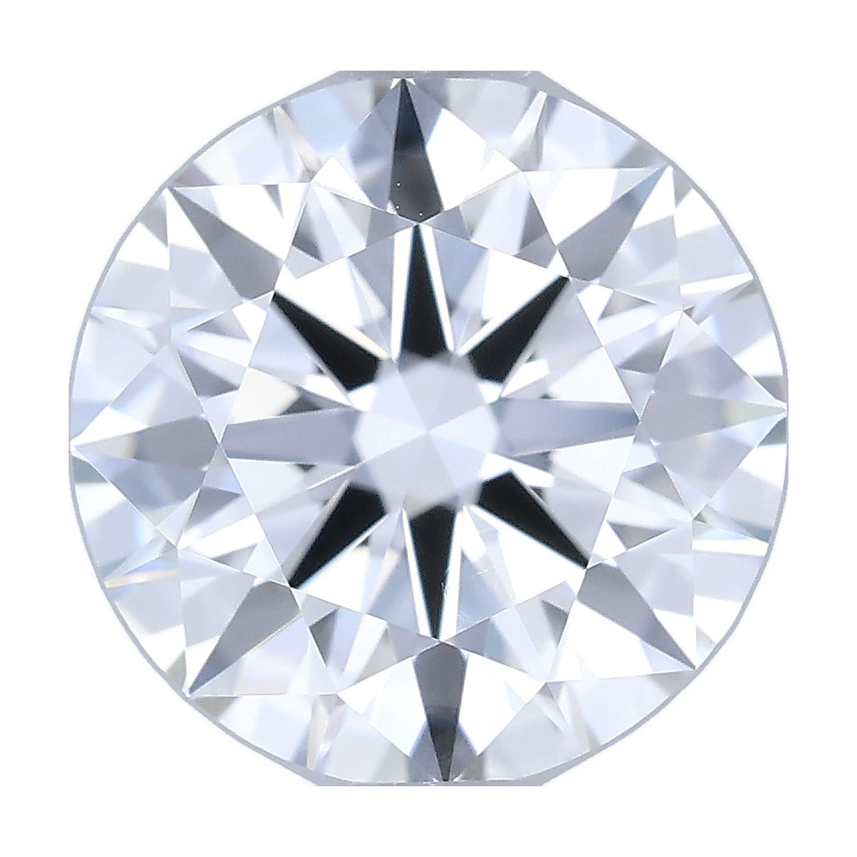 1.24 ct round lab-grown diamond, D color, VVS2 clarity, IGI certified, still from its 360° video