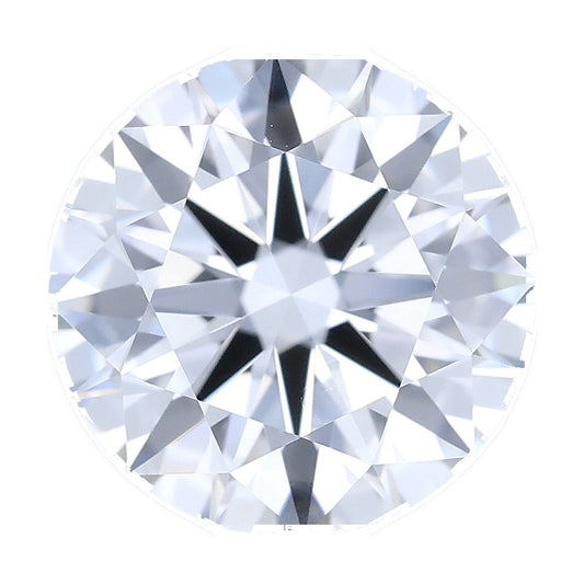 1.24 ct round lab-grown diamond, D color, VVS2 clarity, IGI certified, still from its 360° video