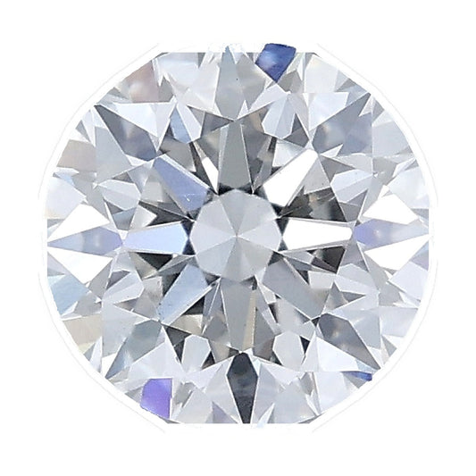 1.24 ct round lab-grown diamond, E color, VS1 clarity, IGI certified, still from its 360° video