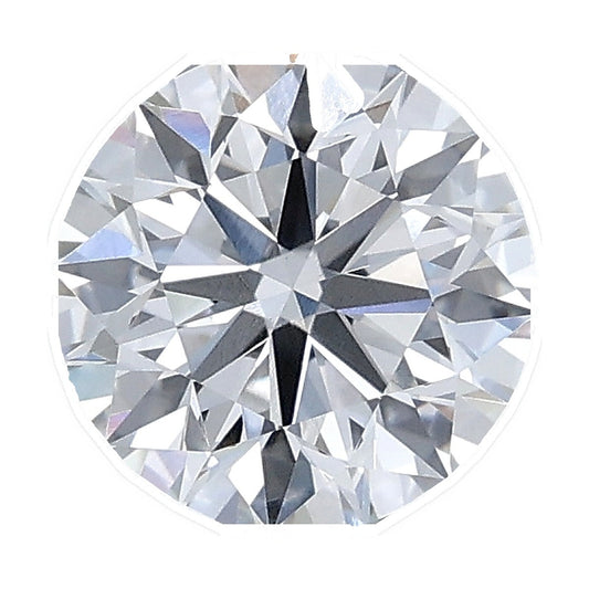 1.24 ct round lab-grown diamond, E color, VS1 clarity, IGI certified, still from its 360° video