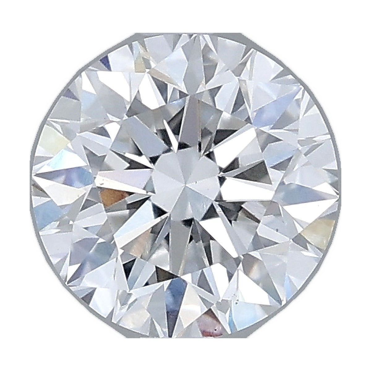 1.24 ct round lab-grown diamond, E color, VS1 clarity, IGI certified, still from its 360° video