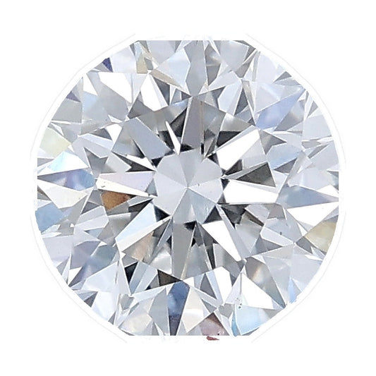 1.24 ct round lab-grown diamond, E color, VS1 clarity, IGI certified, still from its 360° video