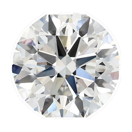 1.24 ct round lab-grown diamond, E color, VVS2 clarity, IGI certified, still from its 360° video
