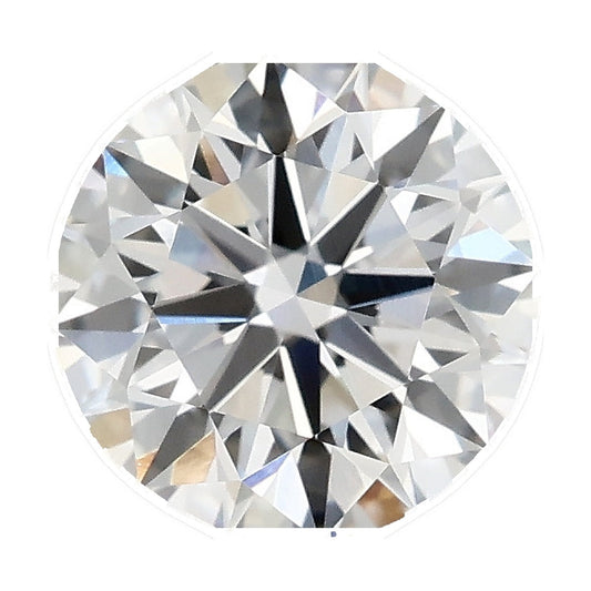 1.24 ct round lab-grown diamond, E color, VVS2 clarity, IGI certified, still from its 360° video