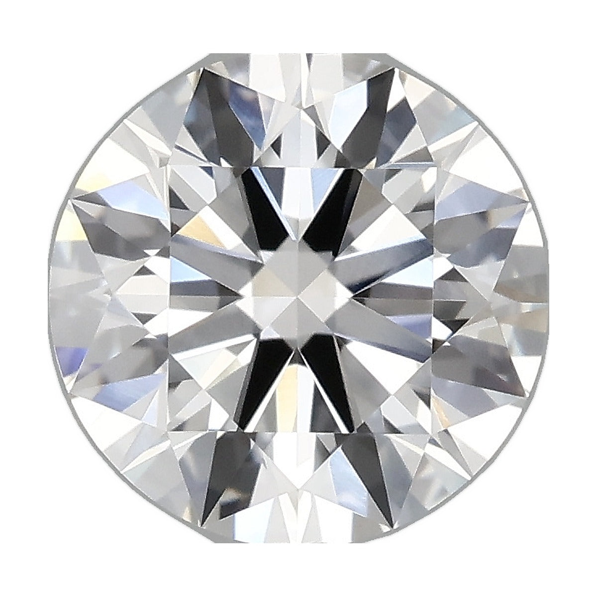 1.24 ct round lab-grown diamond, F color, VS1 clarity, IGI certified, still from its 360° video