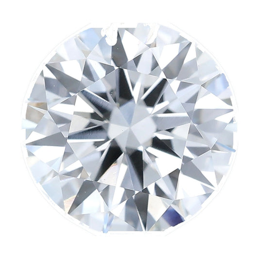 1.24 ct round lab-grown diamond, F color, VS1 clarity, IGI certified, still from its 360° video