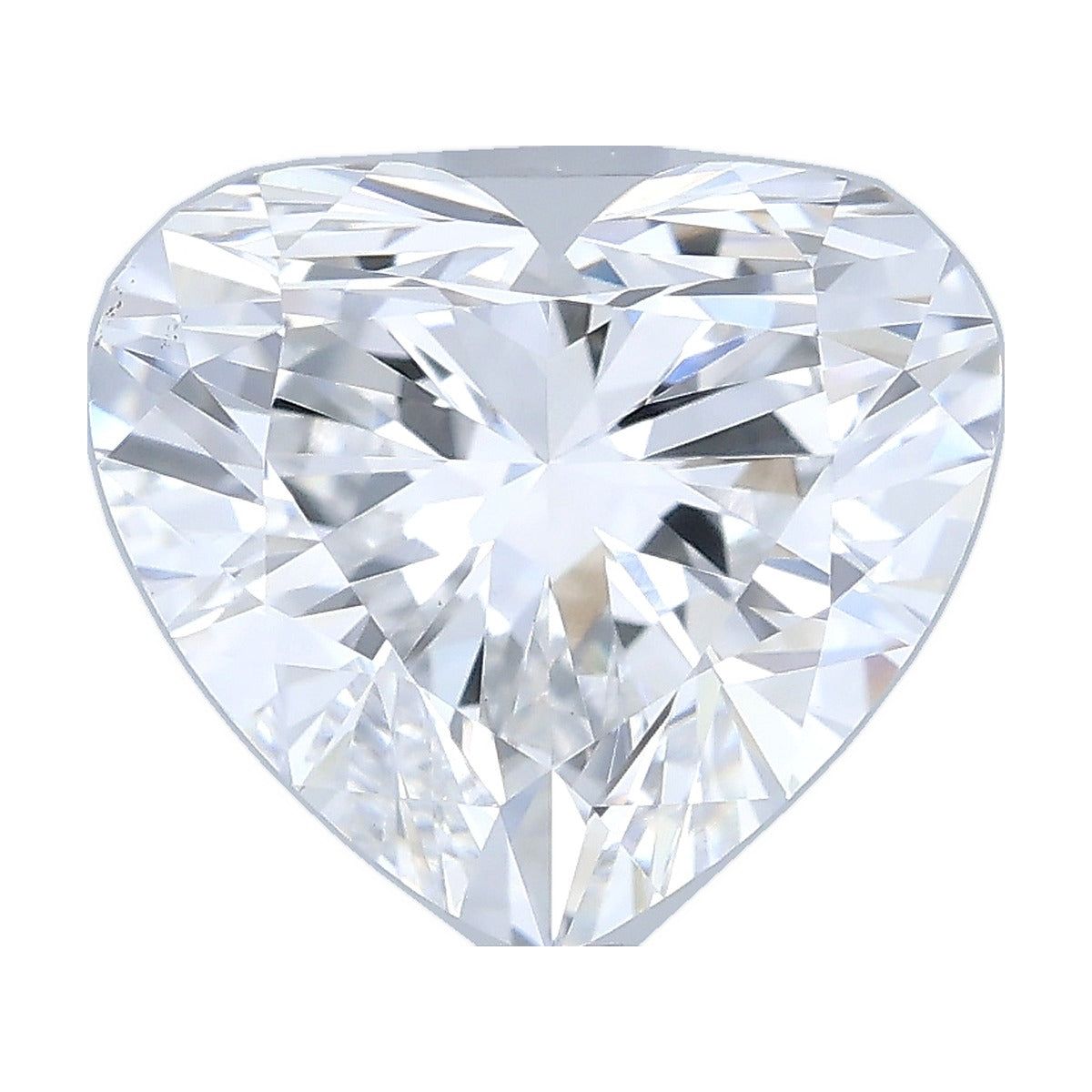 1.25 ct heart lab-grown diamond, D color, VVS2 clarity, IGI certified, still from its 360° video