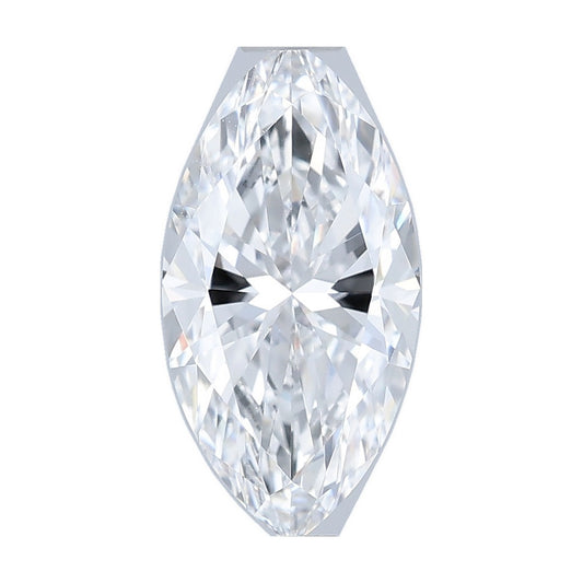 1.25 ct marquise lab-grown diamond, D color, VVS2 clarity, IGI certified, still from its 360° video