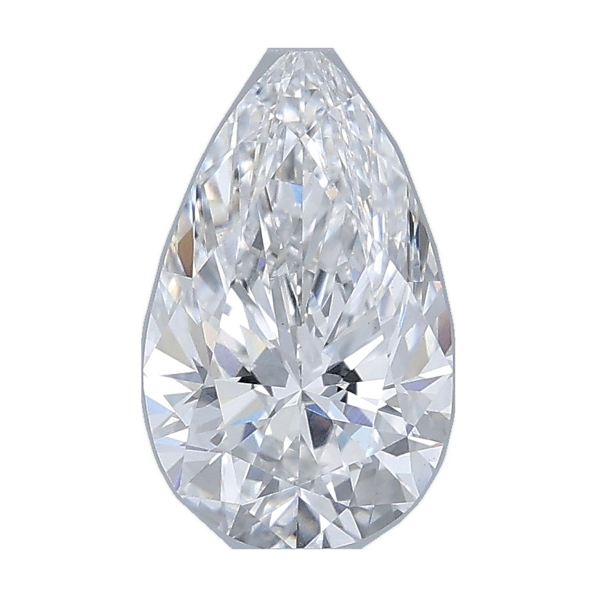 1.25 ct pear lab-grown diamond, D color, VVS2 clarity, IGI certified, still from its 360° video