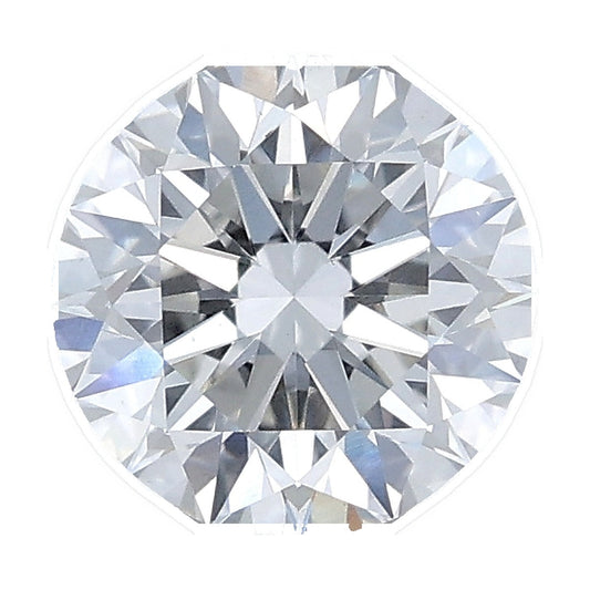 1.25 ct round lab-grown diamond, F color, VS1 clarity, IGI certified, still from its 360° video