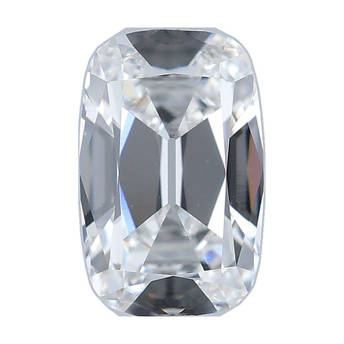 1.26 ct elongated old mine cushion lab-grown diamond, E color, VS1 clarity, IGI certified, still from its 360° video
