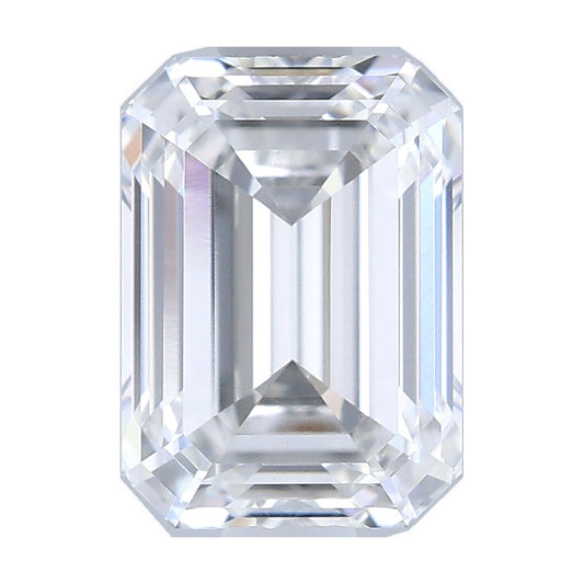 1.26 ct emerald lab-grown diamond, E color, VVS2 clarity, IGI certified, still from its 360° video