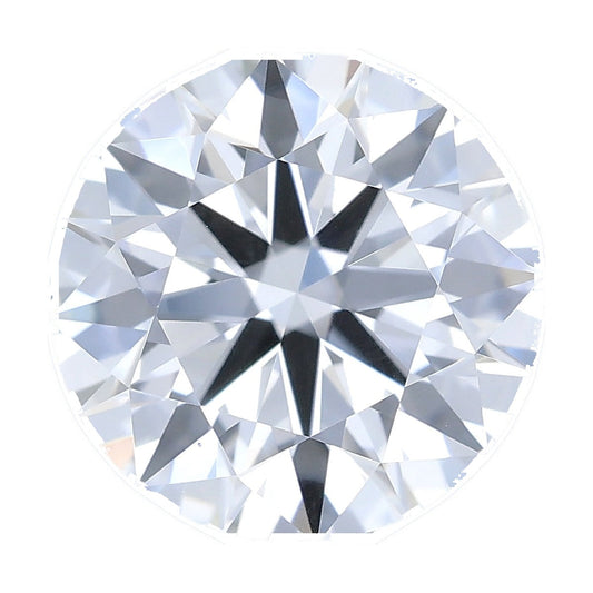 1.26 ct round lab-grown diamond, D color, VS2 clarity, IGI certified, still from its 360° video