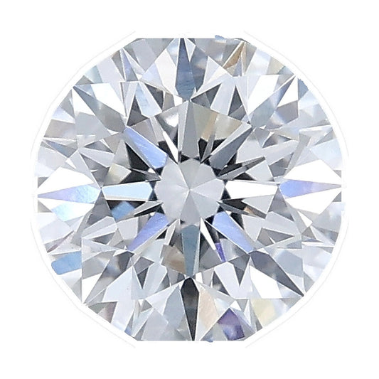 1.26 ct round lab-grown diamond, E color, VS1 clarity, IGI certified, still from its 360° video