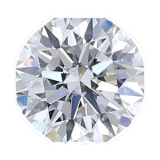 1.26 ct round lab-grown diamond, E color, VS1 clarity, IGI certified, still from its 360° video