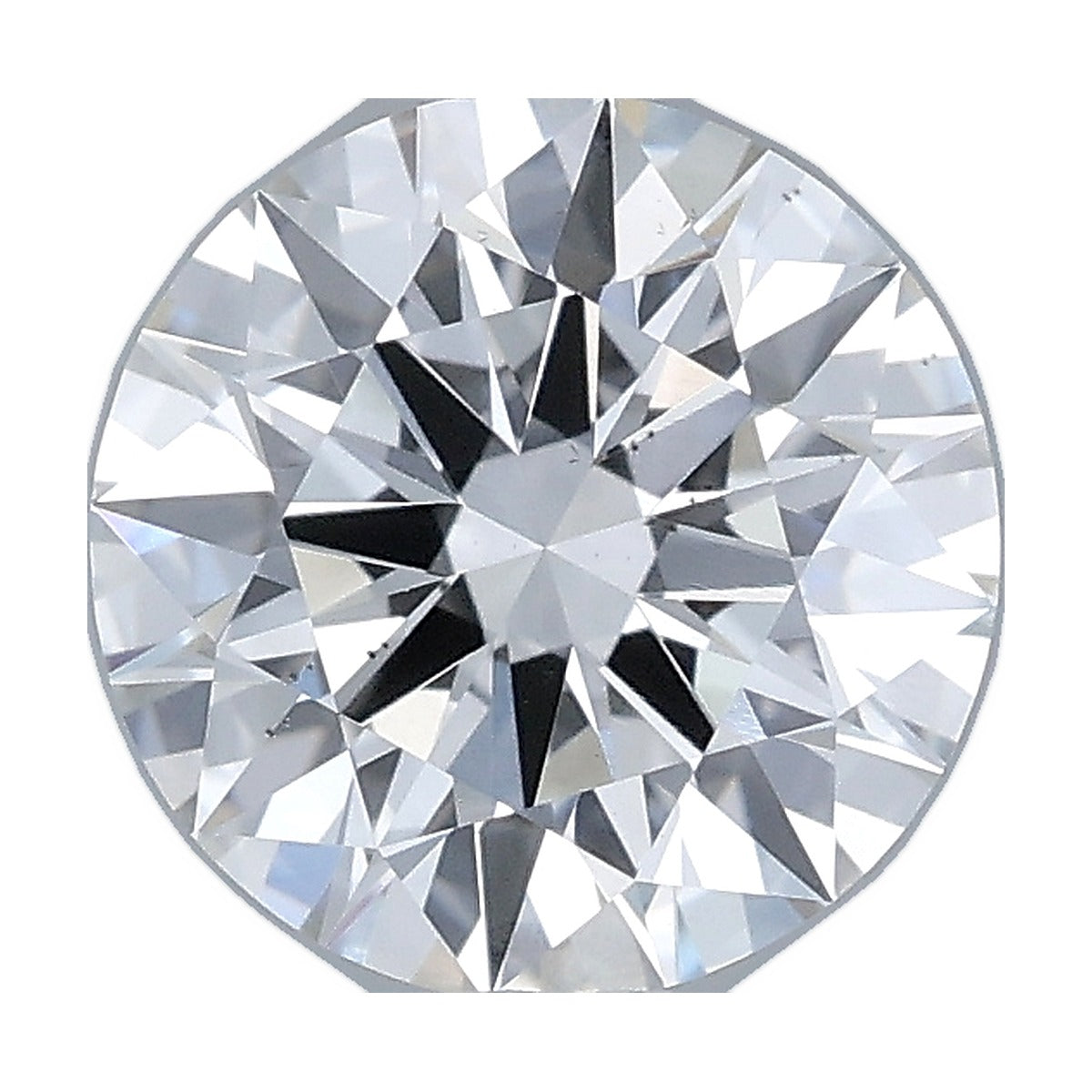 1.26 ct round lab-grown diamond, F color, VS2 clarity, IGI certified, still from its 360° video