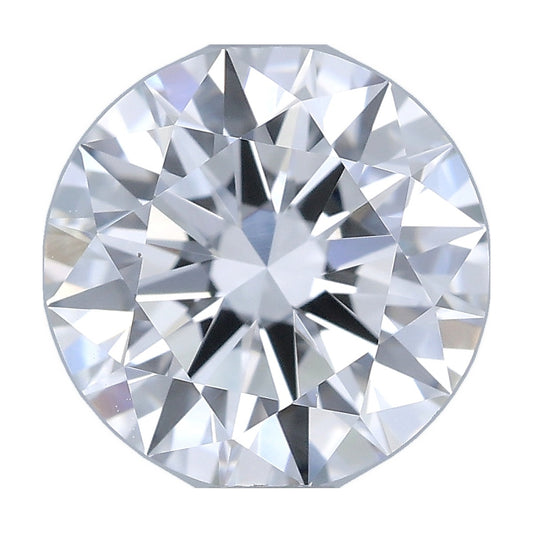 1.27 ct round lab-grown diamond, D color, VVS1 clarity, IGI certified, still from its 360° video