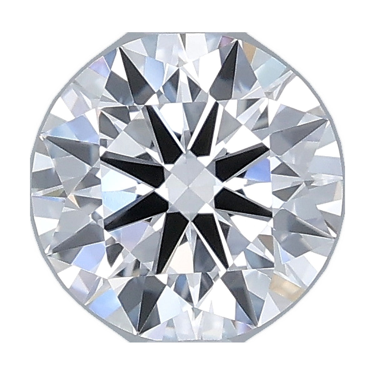1.27 ct round lab-grown diamond, D color, VVS1 clarity, IGI certified, still from its 360° video