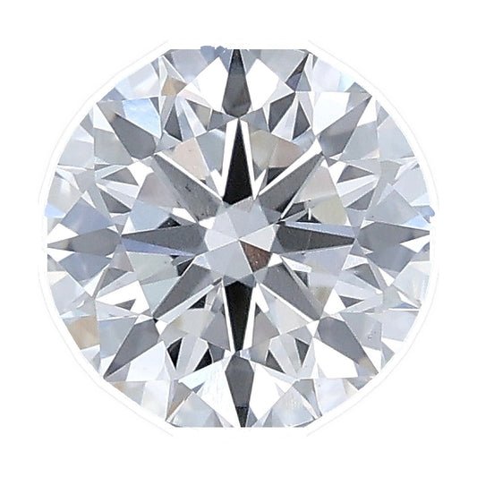 1.27 ct round lab-grown diamond, E color, VS1 clarity, IGI certified, still from its 360° video