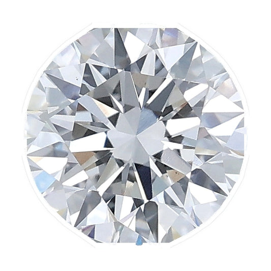 1.27 ct round lab-grown diamond, E color, VS1 clarity, IGI certified, still from its 360° video