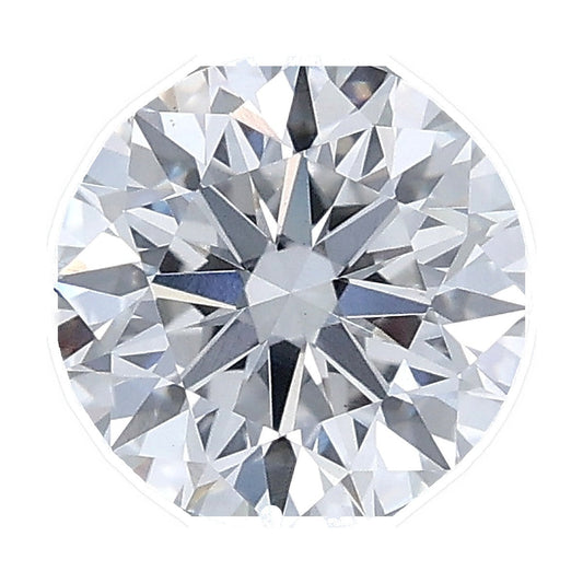 1.28 ct round lab-grown diamond, E color, VS1 clarity, IGI certified, still from its 360° video